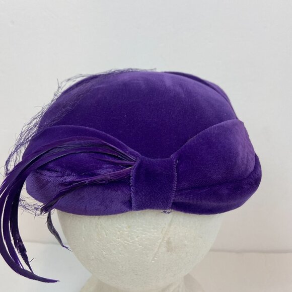 Vintage Purple Hat Velvet main image 3